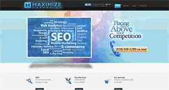 Desktop Screenshot of maximizemarketing.com